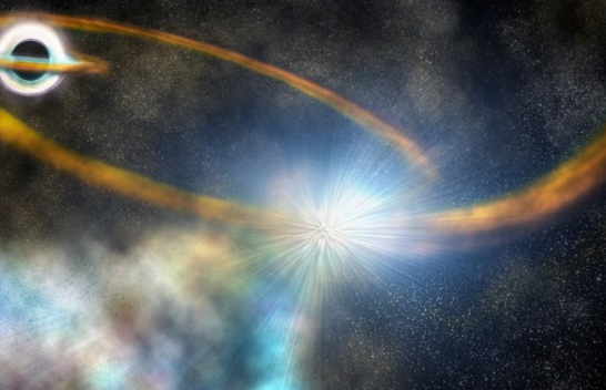 NASA filmon vrimën e zezë tek gllabëron një yll