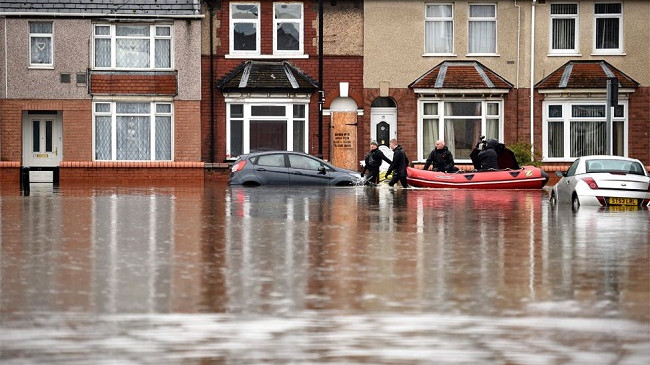 Në foto: Shiu përmbyt pjesën veriore të Anglisë