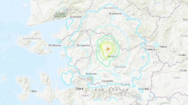 Një tërmet i fuqishëm me magnitudë 5.4 ballësh goditi Turqinë perëndimore