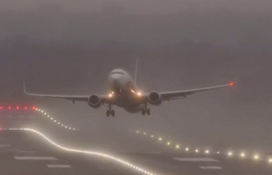 Ulje dramatike e avionit në Angli për shkak të stuhisë ‘Kiara’