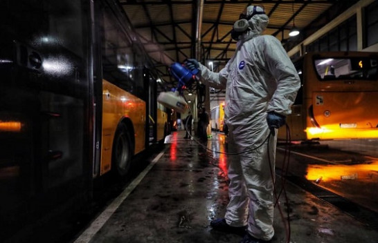 Komuna e Prishtinës dezinfekton autobusët e Trafikut Urban për shkak të koronavirusit