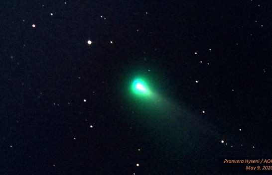 Astronomja kosovare kap pamje të Jupiterit dhe kometës ‘SWAN’