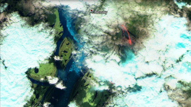 Zjarret në Siberi shihen nga satelitët