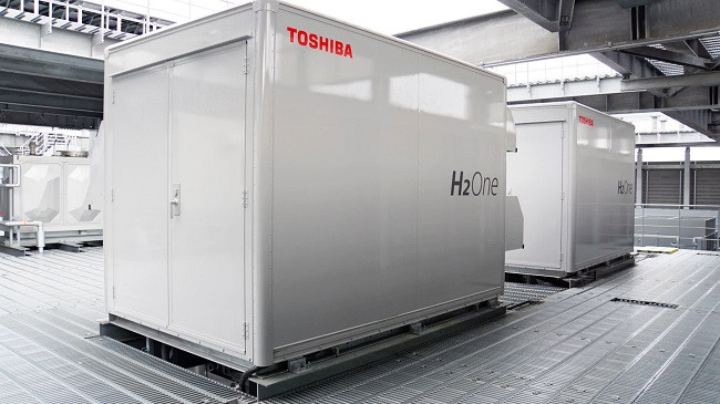 Qelizat e karburantit 1 megavat të Toshiba-s kanë lëng të mjaftueshëm për të furnizuar një fabrikë
