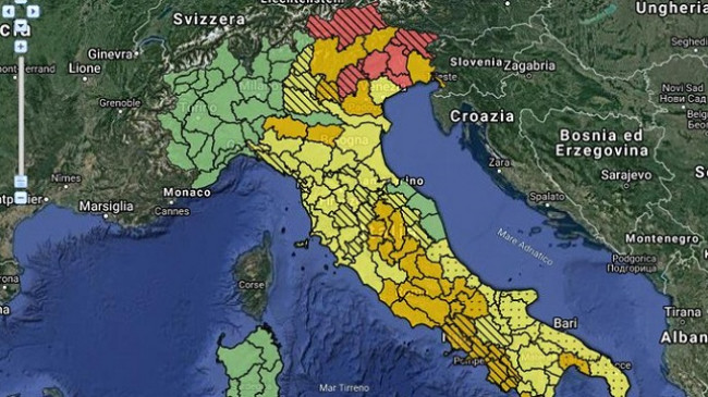 Alarm i kuq në Itali, pritet të goditet nga stuhi shiu dhe bore
