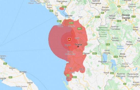 Dridhje toke në Durrës, epiqendra në detit Adriatik
