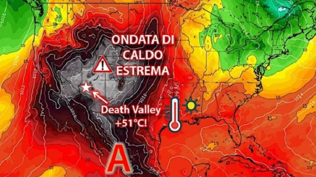 I nxehti ekstrem, Kalifornia regjistron temperaturën mbi 51.6 gradë