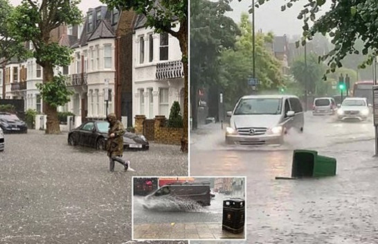 Përmbyten vetura, shtëpi dhe dyqane, Londra nën ujë