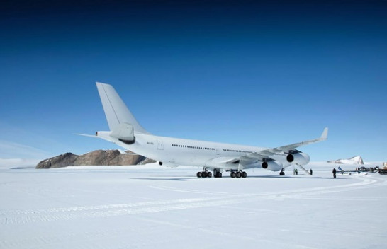 Aeroplani Airbus A340 ulet në Antarktidë për herë të parë