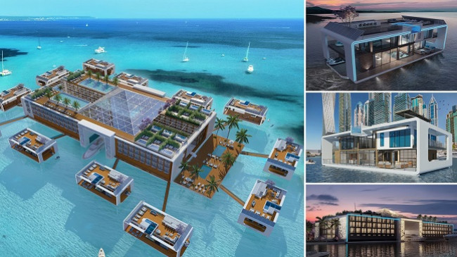 Në foto: Hoteli i mrekullueshëm lundrues me vila luksoze do të ndërtohet në Dubai