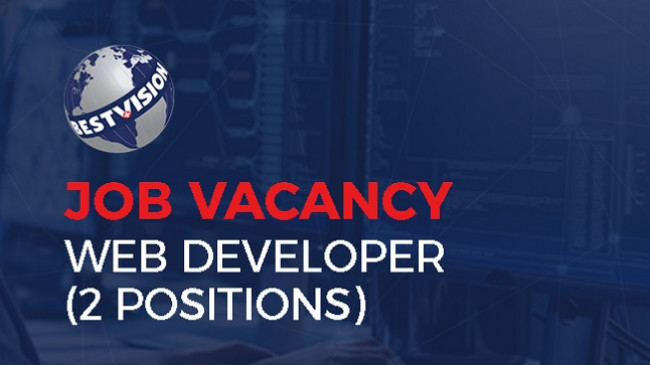 Job Vacancy announcement – Web Developer (2 Positions)