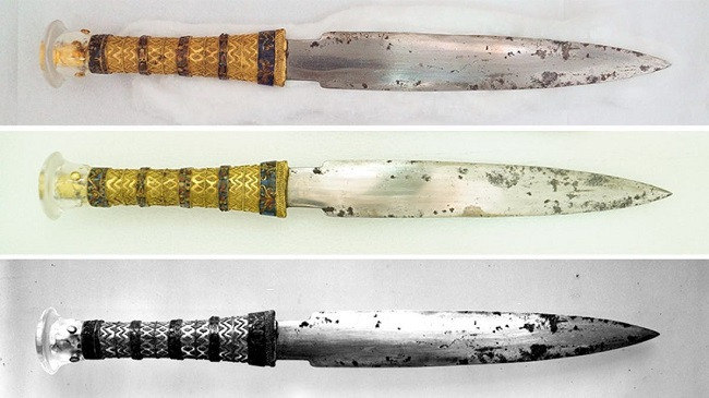 Kama e Faraonit Tutankhamun është bërë me material prej meteori