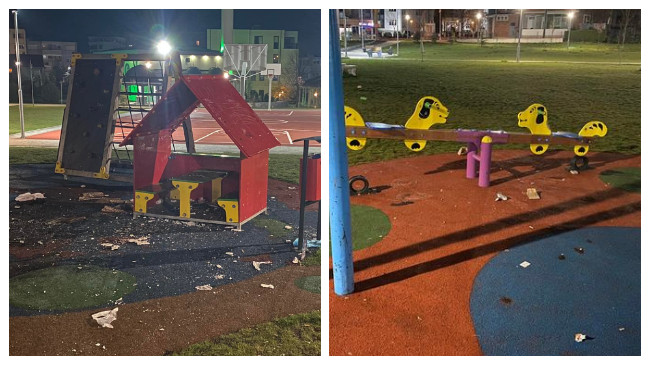 Vandalët dëmtojnë parkun e ri në Istog