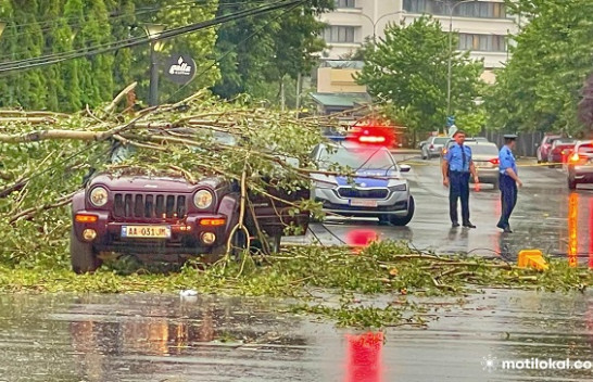 Erërat e forta rrëzojnë pemët në Prishtinës, vdes një person