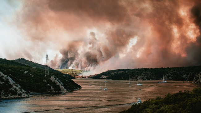 Në fotografi: Zjarret në Kroaci