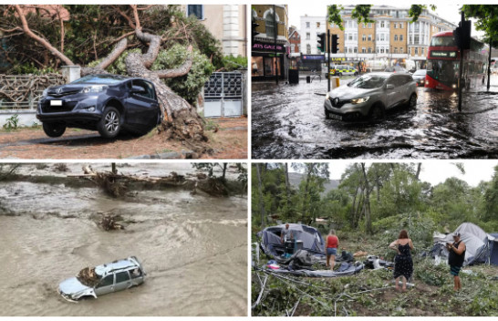 Stuhi shiu, breshër dhe përmbytje - Europa goditet nga moti i ligë