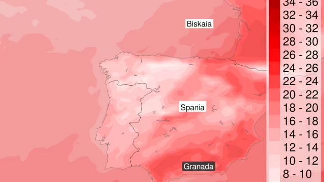 Pas verës përvëluese, disa pjesë të Spanjës vazhdojnë të thyejnë rekorde të nxehtësisë edhe në vjeshtë