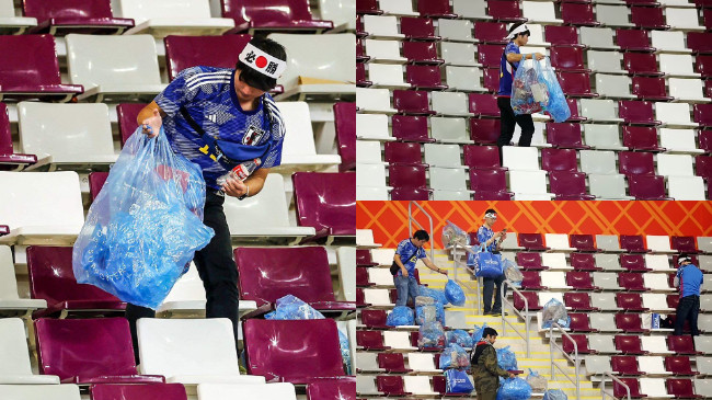 Tifozët japonezë vazhdojnë traditën, pastruan stadiumin pas fitores së Japonisë