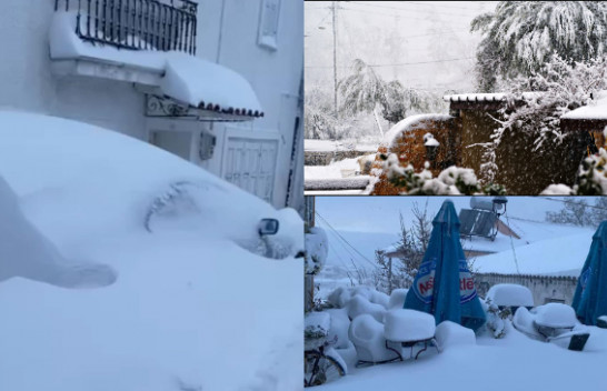 Greqia goditet nga reshjet e borës dhe erërave të fuqishme