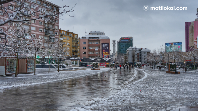 Mot me shi dhe borë në Kosovë
