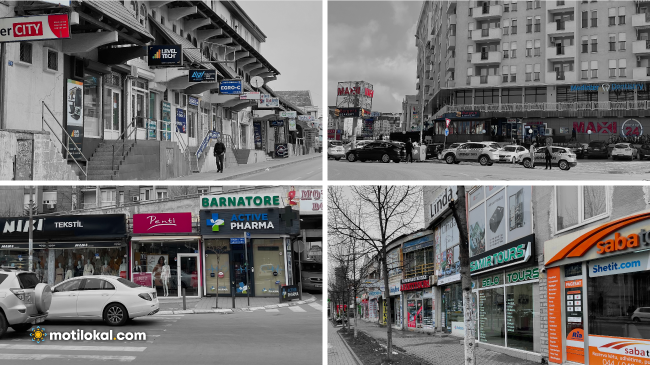 Vazhdon largimi i reklamave ilegale të vendosura nga bizneset në Prishtinë