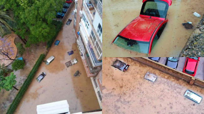 Pas thatësirës, Spanja në alarm nga rrebeshet e shiut dhe përmbytjet