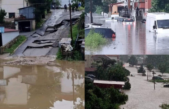Shikojeni se si u përmbyt Maqedonia nga reshjet e shiut/ PAMJE