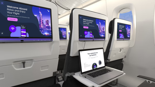 Kjo kompani fluturimi po instalon ekrane 4K dhe bluetooth në aeroplanët e saj