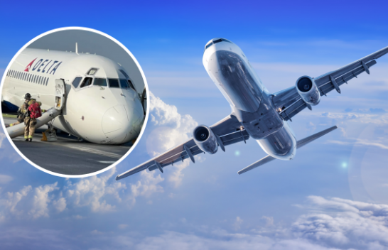 Nuk iu hapën rrotat e para, aeroplani ulet me 'hundë' në pistë