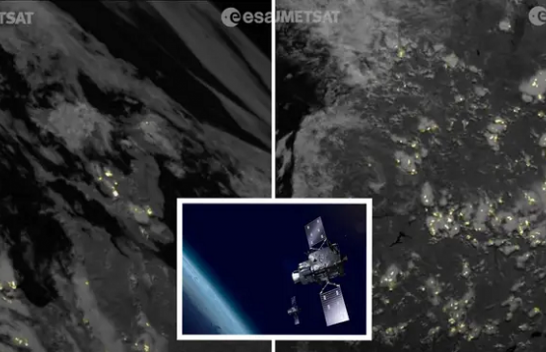 Eumetsat publikon një shfaqje spektakolare të rrufesë në Tokë të regjistruar nga sateliti Meteosat-12