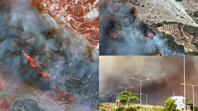Imazhet satelitore tregojnë zjarret shkatërruese në Greqi