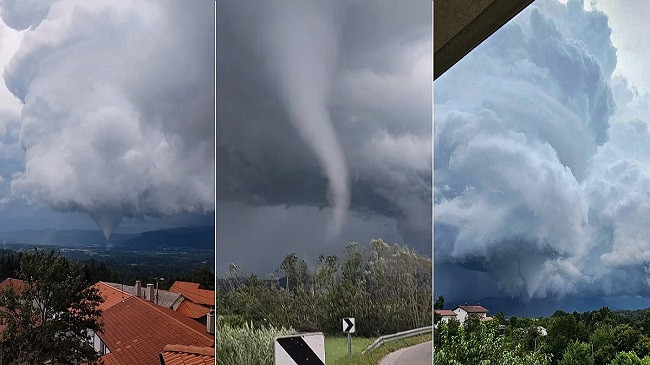 Stuhi me erëra e forcë uragani përfshiu Slloveninë, një tornado u zhvillua në Ilirska Bistrica