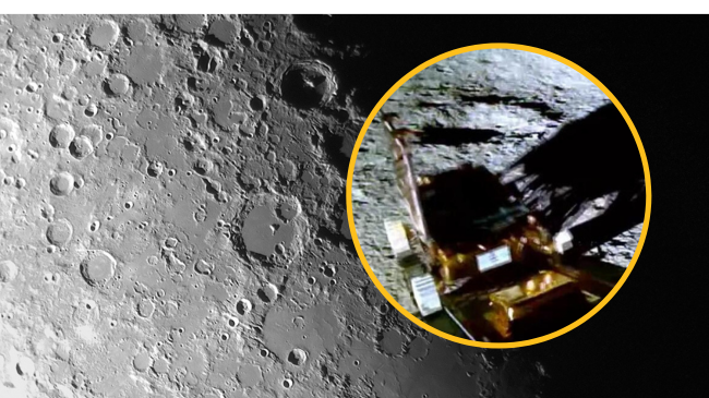 India publikon pamje nga poli jugor i Hënës