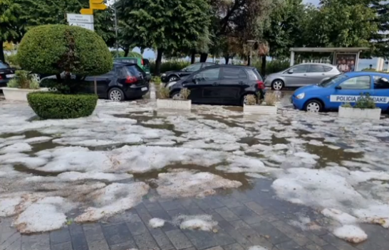 Reshje shiu e breshri në Pogradec