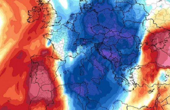 I ftohti polar po vjen/ Ja si parashikohet moti