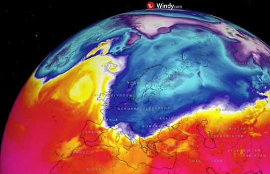 Një stuhi e fortë dimërore nga Arktiku parashihet të godasë Evropën dhe Ballkanin