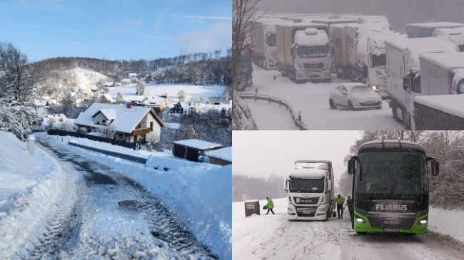 Reshjet dhe akulli sjellin vështirësi trafiku në Gjermani