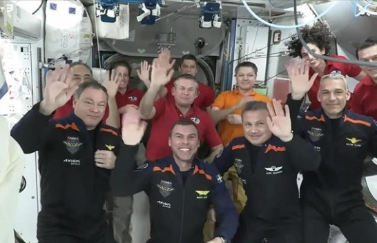 Ekuipazhi i misionit Ax-3 mirëpritet në Stacionin Ndërkombëtar Hapësinor