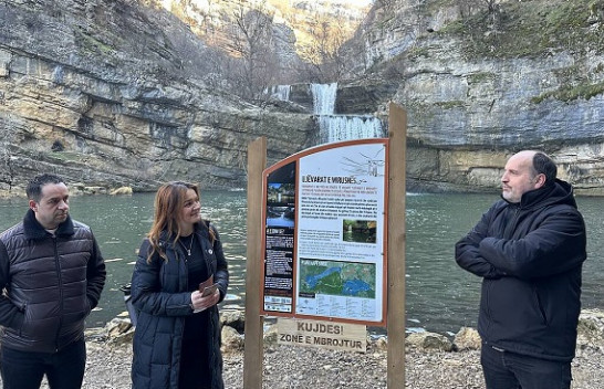 Vendosen tabela informuese në Monumentin e Natyrës Ujëvarat e Mirushës