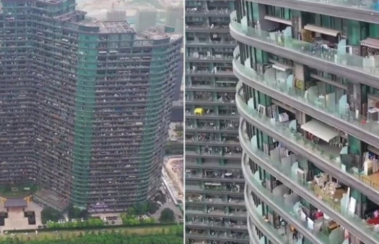Një pamje e pabesueshme: Ja sa mijë njerëz jetojnë në këtë bllok banesash