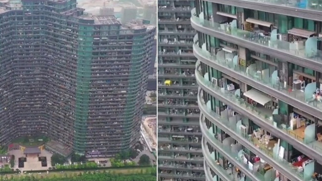 Një pamje e pabesueshme: Ja sa mijë njerëz jetojnë në këtë bllok banesash