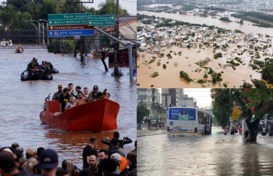 Përmbytjet në Brazil: Ekipet e shpëtimit bëjnë garë me kohën ndërsa numri rritet