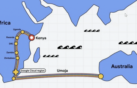 Google planifikon të sigurojë kabllo me fibër optike midis Kenisë dhe Australisë