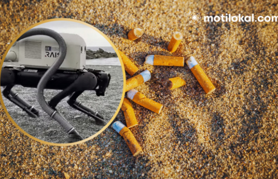 Një qen robot gjen dhe fshin bishtat e cigareve në plazhet italiane