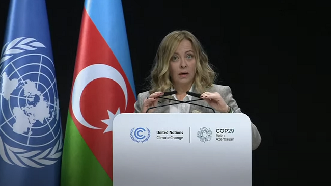 Meloni në COP29: Na takon ne të përcaktojmë nëse ky do të jetë një sukses apo një dështim
