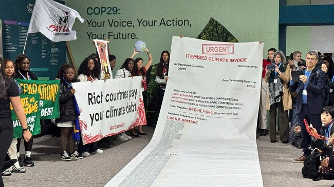 Aktivistët zbulojnë një faturë prej 10 milionë për dëmet klimatike në COP29