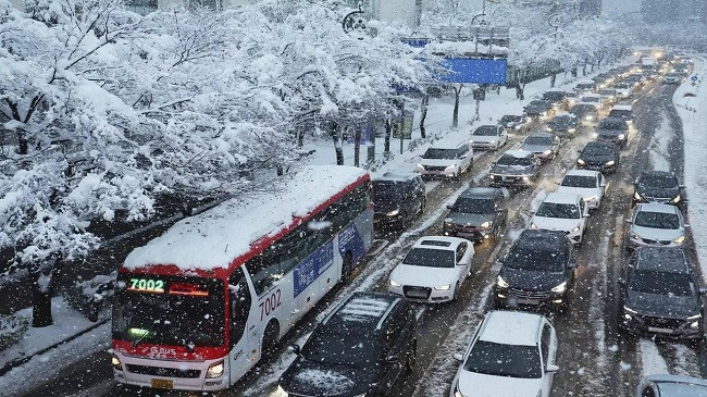 Reshje rekord bore në Korenë e Jugut