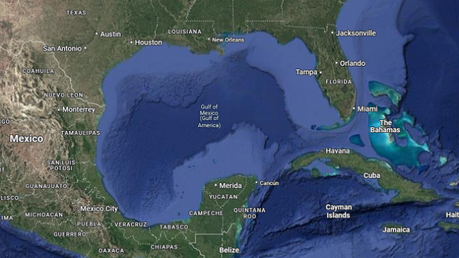 Google Maps ndryshon emrin e Gjirit të Meksikës në Gjiri i Amerikës