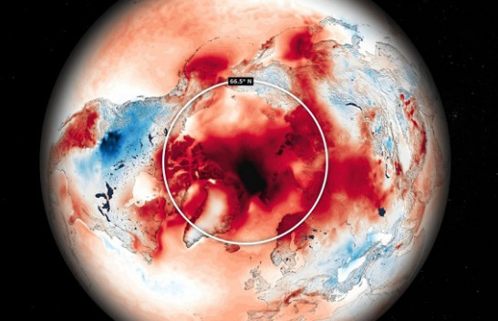 Arktiku regjistron temperatura rekord të larta në shkurt 2025