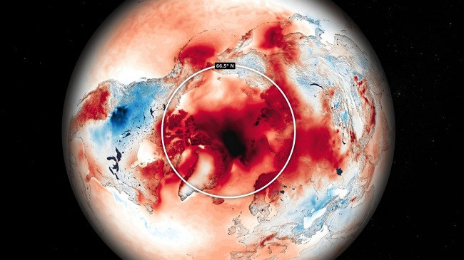 Arktiku regjistron temperatura rekord të larta në shkurt 2025